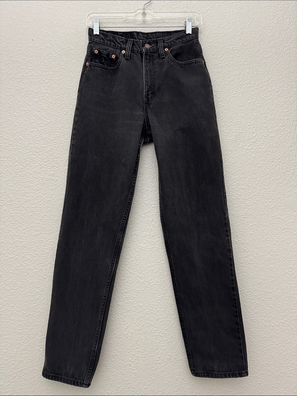 VTG Levi's 560 Jeans Loose Fit Straight Leg Black High Rise 90s Size 5 USA